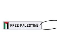 Free Palestine Number Plate Car Air Freshener