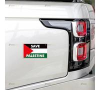 Free Palestine Palestinian Flag Car Magnet Magnetic Sticker Decal - 4 Pack Reflective 7.6cm 10.2cm 12.7cm 15.2cm - for Truck Door Fridge Reusable Waterproof