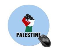 Free Palestine Palestinian Flag Mouse Pad Waterproof Non-Slip Rubber Base Round Mouse Mat Gaming Mousepad