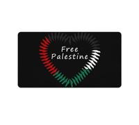 Free Palestine Palestinian Palestinians Gaming Mouse Pad Computer Laptop Desk Mat Rubber Base Large Mousepad