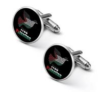 Free Palestine Palestinian Peace Men Cufflinks Shirt Cuff Links Business Tuxedo Studs Wedding