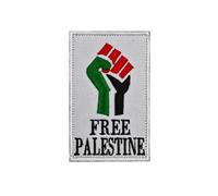 Free Palestine Patch Palestine National Flag Embroidery Patches Badge Square Shape Patch Embroidered Tactical Military Morale Patch with Hook and Loop
