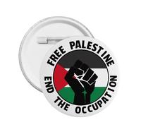 Free Palestine Pin Support Palestine Pin We Stand With Palestine Badges Button Pins Round 1 Pcs Large