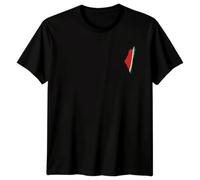 Free Palestine Watermelon Map T-Shirt | Gaza Solidarity Apparel for Men and Women | Palestinian Heritage Unisex Tee Unisex Large Black