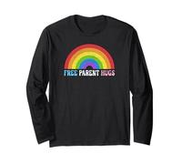 Free Parent Hugs LGBTQ Pride Rainbow Nonbinary Long Sleeve T-Shirt