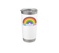 Free Parent Hugs LGBTQ Pride Rainbow Nonbinary Stainless Steel Insulated Tumbler