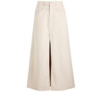 Free People Come As You Are Denim Maxi Skirt - Cream - 4 (UK8 / S)