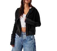 Free People Mason Hoodie, Black, Medium