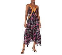 Free People There She Goes Printed Maxi, Black Combo, S