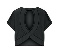 Free People Tops Open Back Workout top Gym Crop Tops for Women Joggers Black