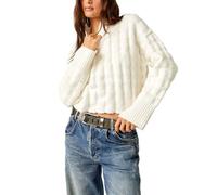 Free People Womens Ivory Soul Searcher Jumper