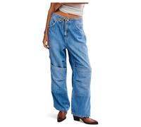 Free People Women's We The Free Logan Cinched Cargo Jeans, Harper, S
