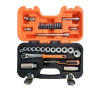 FREE POSTAGE Bahco SL34 3/8in Drive Socket & Mech Set of 34 Metric BAH SL34
