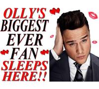 *** FREE POSTAGE *** OLLY MURS INSPIRED PILLOW CASE * PERMANENT LARGE IMAGE PRINTED ONTO A LUXURY SILKY PILLOWCASE *