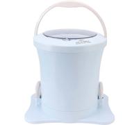 Free Power Dehydrator Machine for Dorms, Hand Rope Washer Dryer Combo with 2500 RPM Spin, Manual Drainage, Blue - 42 * 39cm