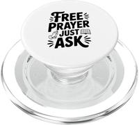 Free Prayer Just Ask Inspirational Quote PopSockets PopGrip for MagSafe