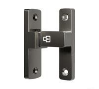 Free-Punch Interior Door Bolt Zinc Alloy Secure(Gray)