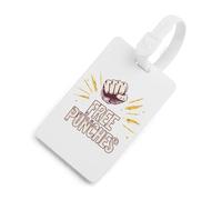 Free Punches Fighting Travel Luggage Tag Suitcase Identifiers Tags Carryon Backpack