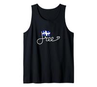 Free Quebec Flag - Quebecois Freedom Word Art Tank Top