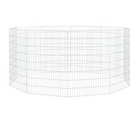 Free Range Animal Enclosure Rabbit Cage Animal Cage Galvanised Iron vidaXL