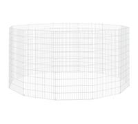 Free Range Animal Enclosure Rabbit Cage Animal Cage Galvanised Iron vidaXL