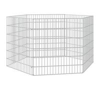Free Range Animal Enclosure Rabbit Cage Animal Cage Galvanised Iron vidaXL