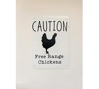 Free Range Chicken Sign Metal Sign 8x12 inches