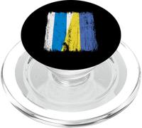 Free Russia Ukraine Half Flag Russian Opposition Ukrainian PopSockets PopGrip for MagSafe