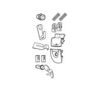 Free Shipping Replacement Set Locks SHAD SH33/SH34 For Motorcycle Parts