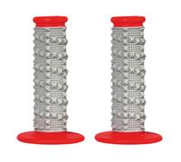 Free Shipping Scar X2R Dual Density Full Diamond Gray/Red Motorcycle Grips