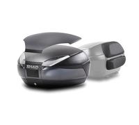 Free Shipping Shad SH48 Gray Carbon Cover + Double Backrest For Motorcycle