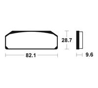 Free Shipping Tecnium MCR345 Sintered Brake Pads Competition
