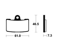 Free Shipping Tecnium Mf356 Sintered Brake Pads For Motorcycle Parts