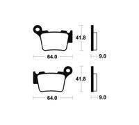 Free Shipping Tecnium MOR291 Sintered Brake Pads For Motorcycle Parts