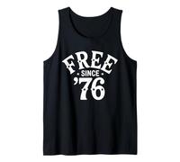 Free Since ’76 Design - Retro Patriotic Star USA Heritage Te Tank Top