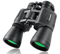 FREE SOLDIER 20x50 binoculars - adult binoculars with night vision in low light, BAK4 Prism FMC lens Compact binoculars with smartphone adapter for hiking bird watching hunting, black