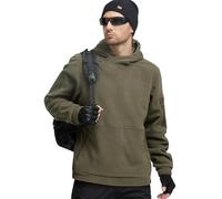 FREE SOLDIER Men's Tactical Winter Fleece Pullover Hoodie Warm Long Fleece lined Hooded Sweatshirt (Green,L)