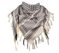 FREE SOLDIER Scarf Military Shemagh Tactical Desert Keffiyeh Head Neck Scarf Arab Wrap with Tassel 43x43 inches(Beige)