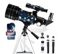 FREE SOLDIER Telescope for Kids&Astronomy Beginners - 15X-150X High Magnification Astronomical Refractor Telescope Portable Travel Telescope for Adults Great Astronomy Gift for Kids