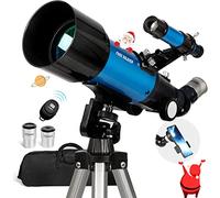 FREE SOLDIER Telescopes for Adults and Kids, 70 mm Aperture and 400 mm Focal Length Professional Astronomy Telescope for Beginners with Smartphone Adapter Carry Bag Adjustable