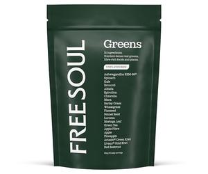 Free Soul Greens | 21 Advanced Greens, Superfoods, and Adaptogens Including KSM-66 Ashwagandha, Vegan & Gluten-Free, Advanced Natural Formula | UK Made | 30 Servings | Original Flavour