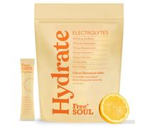 Free Soul Hydrate | Electrolyte Hydration Sachets | Zero Sugar | 30 Sachets | Advanced Electrolyte Powder with Sodium, Magnesium, Vitamin C