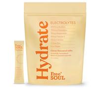 Free Soul Hydrate | Electrolyte Hydration Sachets | Zero Sugar | 30 Sachets | Advanced Electrolyte Powder with Sodium, Magnesium, Vitamin C | Citrus Salt Flavour