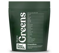 Free Soul Greens | 21 Advanced Greens, Superfoods, and Adaptogens Including KSM-66 Ashwagandha, Vegan & Gluten-Free, Advanced Natural Formula | UK Made | 30 Servings | Peach Flavour