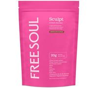 Free Soul Sculpt Protein Powder | 20g Protein | Hybrid Whey Protein | with Maca, Iron, Calcium, Biotin, B Vitamins & Digestive Enzymes | Chocolate Flavour | 20 Servings