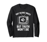 Free Speech Activist Stop Censorship Truth Movement Media Long Sleeve T-Shirt