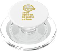 Free Speech Is Not A Crime PopSockets PopGrip for MagSafe