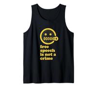 Free Speech is Not A Crime Tank Top