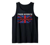 Free Speech is Our Birthright - Anti-Woke Conservative Quote Tank Top