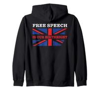 Free Speech is Our Birthright - Anti-Woke Conservative Quote Zip Hoodie
